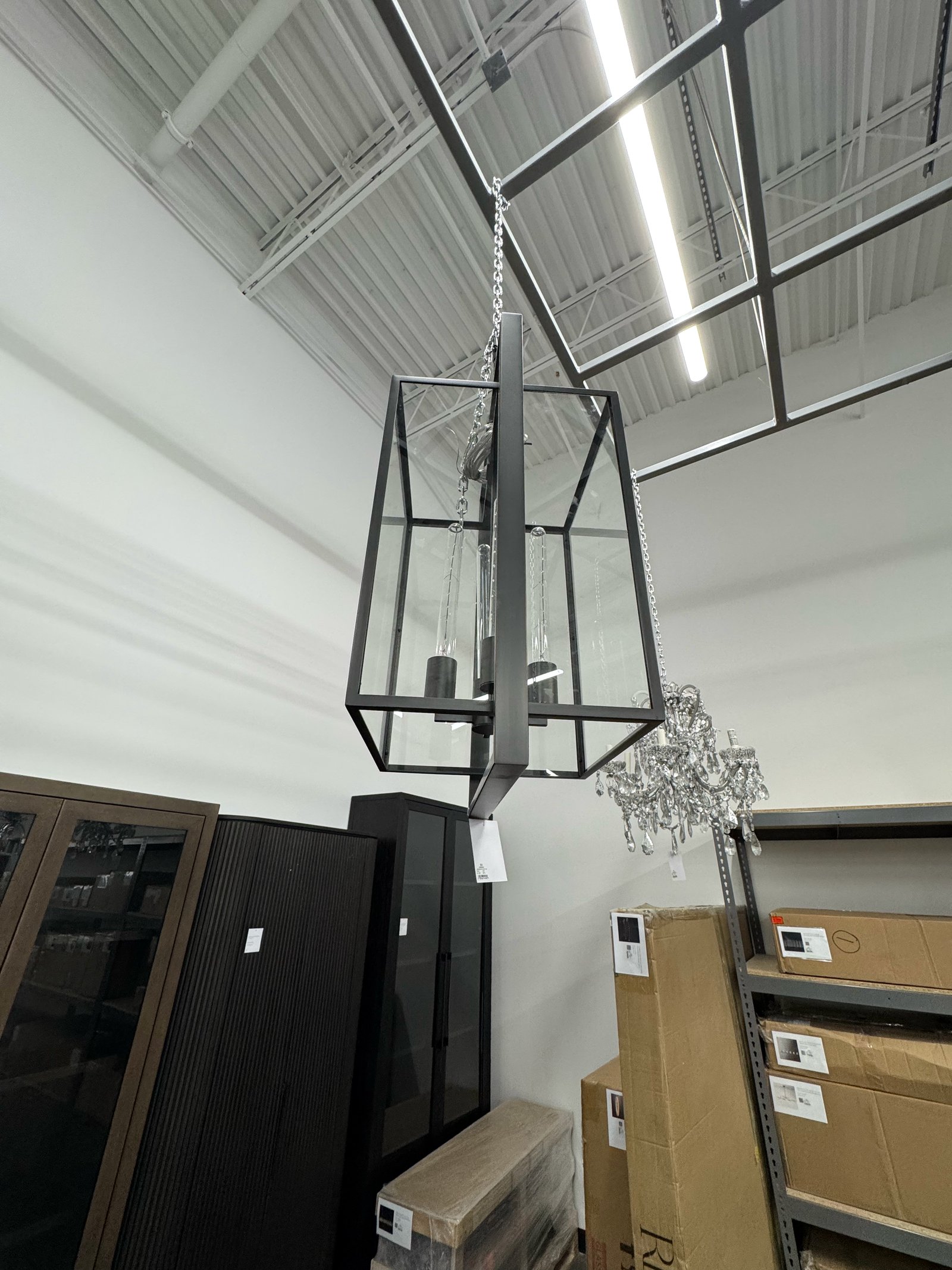 Beckman 26” Square Pendent Fixture