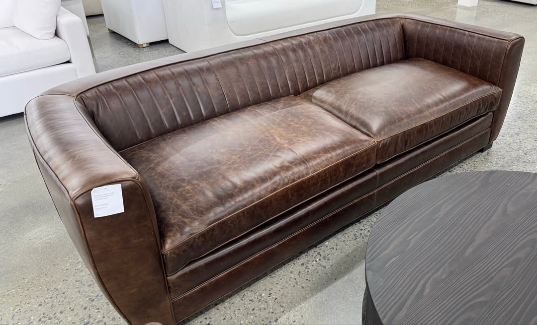 Rourke Leather Classic 8 Sofa