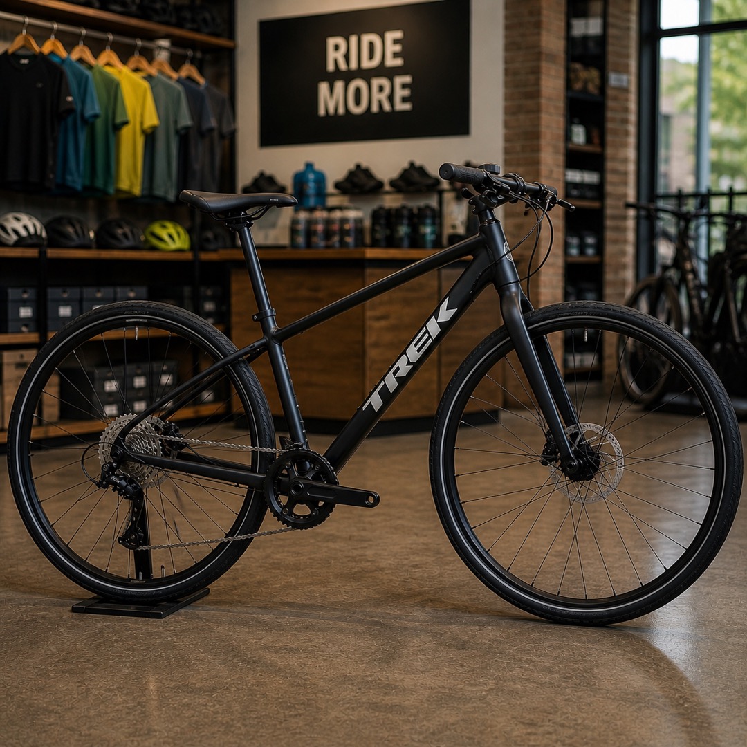 Trek MetroRide Hybrid Bike – Matte Black