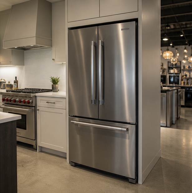 Summit Pro 36” Counter-Depth French Door Refrigerator – Stainless Steel